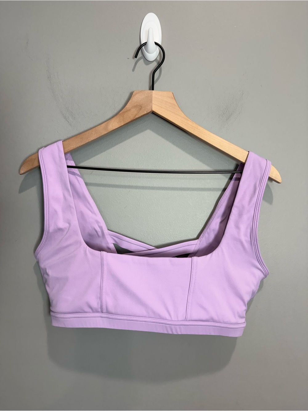 Popflex Lavender Criss Cross Back Sports Bra Size XL
